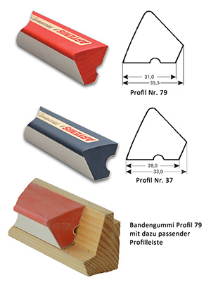 Artemis Billardbanden Bandengummi Profil Nr. 79 und 37 für Carambole 