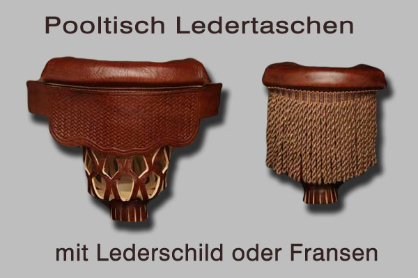 Pooltisch Ledertaschen Billardtisch Pockets