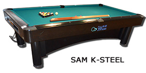 SAM K-Steel Pooltisch 9' 